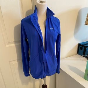 Blue Nike Dri-fit zip up